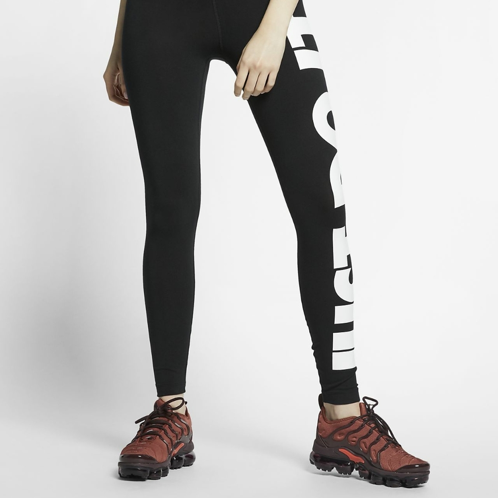 SOLD NIKE Legasee Just Do It Black Leggings Tights - Picture 4 of 10